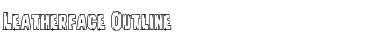 Download Leatherface Outline Font Download Leatherface Outline Font