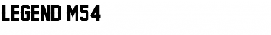 Download Legend M54 Font Download Legend M54 Font