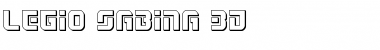 Download Legio Sabina 3D Font Download Legio Sabina 3D Font