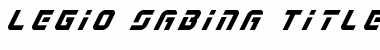 Download Legio Sabina Title Italic Font Download Legio Sabina Title Italic Font