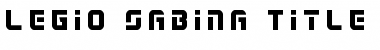 Download Legio Sabina Title Font Download Legio Sabina Title Font