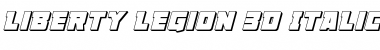 Download Liberty Legion 3D Italic Font Download Liberty Legion 3D Italic Font