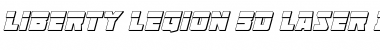 Download Liberty Legion 3D Laser Italic Font Download Liberty Legion 3D Laser Italic Font