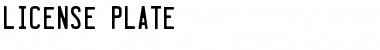 Download License Plate Font Download License Plate Font