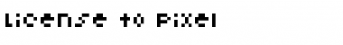 Download License to Pixel Standard Font Download License to Pixel Standard Font