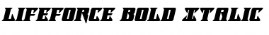 Download Lifeforce Bold Italic Font Download Lifeforce Bold Italic Font