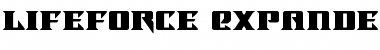 Download Lifeforce Expanded Font Download Lifeforce Expanded Font