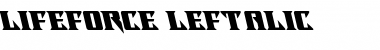 Download Lifeforce Leftalic Font Download Lifeforce Leftalic Font