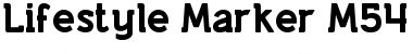 Download Lifestyle Marker M54 Font Download Lifestyle Marker M54 Font