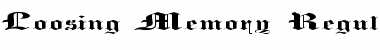 Download Loosing Memory Font Download Loosing Memory Font