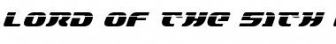 Download Lord of the Sith Laser Italic Font Download Lord of the Sith Laser Italic Font