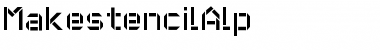 Download MakestencilAlp Font Download MakestencilAlp Font