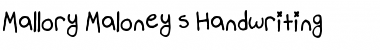 Download Mallory Maloney's Handwriting Font Download Mallory Maloney's Handwriting Font
