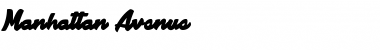 Download Manhattan Avenue Font Download Manhattan Avenue Font