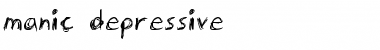 Download manic-depressive Font Download manic-depressive Font