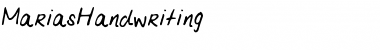 Download MariasHandwriting Font Download MariasHandwriting Font