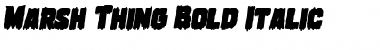 Download Marsh Thing Bold Italic Font Download Marsh Thing Bold Italic Font