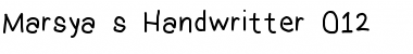 Download Marsya's Handwritter 012 Font Download Marsya's Handwritter 012 Font