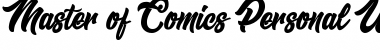 Download Master of Comics Personal Use Font Download Master of Comics Personal Use Font