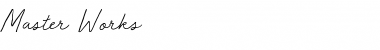 Download Master Works - Demo Font Download Master Works - Demo Font