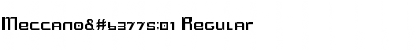 Download Meccano蘭01 Font Download Meccano蘭01 Font