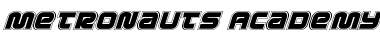 Download Metronauts Academy Italic Font Download Metronauts Academy Italic Font
