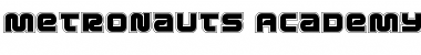 Download Metronauts Academy Font Download Metronauts Academy Font