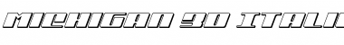 Download Michigan 3D Italic Font Download Michigan 3D Italic Font