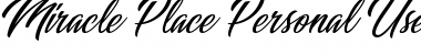 Download Miracle Place Personal Use Font Download Miracle Place Personal Use Font
