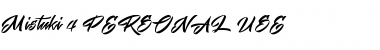 Download Mistuki 4 PERSONAL USE Font Download Mistuki 4 PERSONAL USE Font