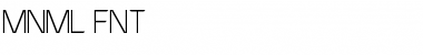 Download MNML FNT Font Download MNML FNT Font