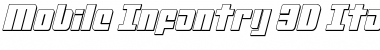 Download Mobile Infantry 3D Italic Font Download Mobile Infantry 3D Italic Font