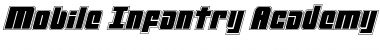 Download Mobile Infantry Academy Italic Font Download Mobile Infantry Academy Italic Font