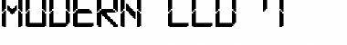 Download Modern LCD-7 Font Download Modern LCD-7 Font