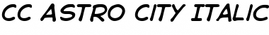 CC Astro City Italic Font