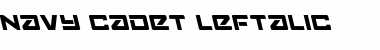 Download Navy Cadet Leftalic Font Download Navy Cadet Leftalic Font