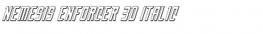 Download Nemesis Enforcer 3D Italic Font Download Nemesis Enforcer 3D Italic Font
