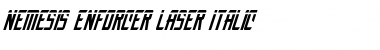 Download Nemesis Enforcer Laser Italic Font Download Nemesis Enforcer Laser Italic Font