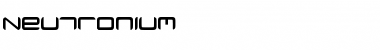 Download Neutronium Font Download Neutronium Font