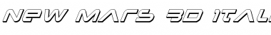 Download New Mars 3D Italic Font Download New Mars 3D Italic Font