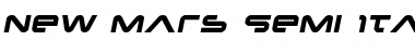Download New Mars Semi-Italic Font Download New Mars Semi-Italic Font