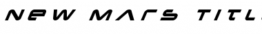 Download New Mars Title Italic Font Download New Mars Title Italic Font