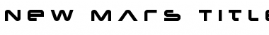 Download New Mars Title Font Download New Mars Title Font