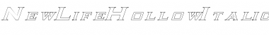 Download NewLifeHollowItalics Font Download NewLifeHollowItalics Font