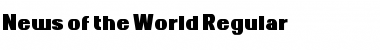 Download News of the World Font Download News of the World Font