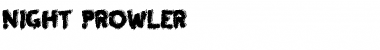 Download Night Prowler Font Download Night Prowler Font