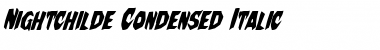 Download Nightchilde Condensed Italic Font Download Nightchilde Condensed Italic Font