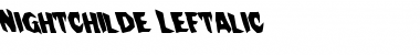 Download Nightchilde Leftalic Font Download Nightchilde Leftalic Font