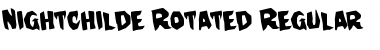 Download Nightchilde Rotated Font Download Nightchilde Rotated Font