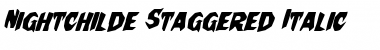 Download Nightchilde Staggered Italic Font Download Nightchilde Staggered Italic Font